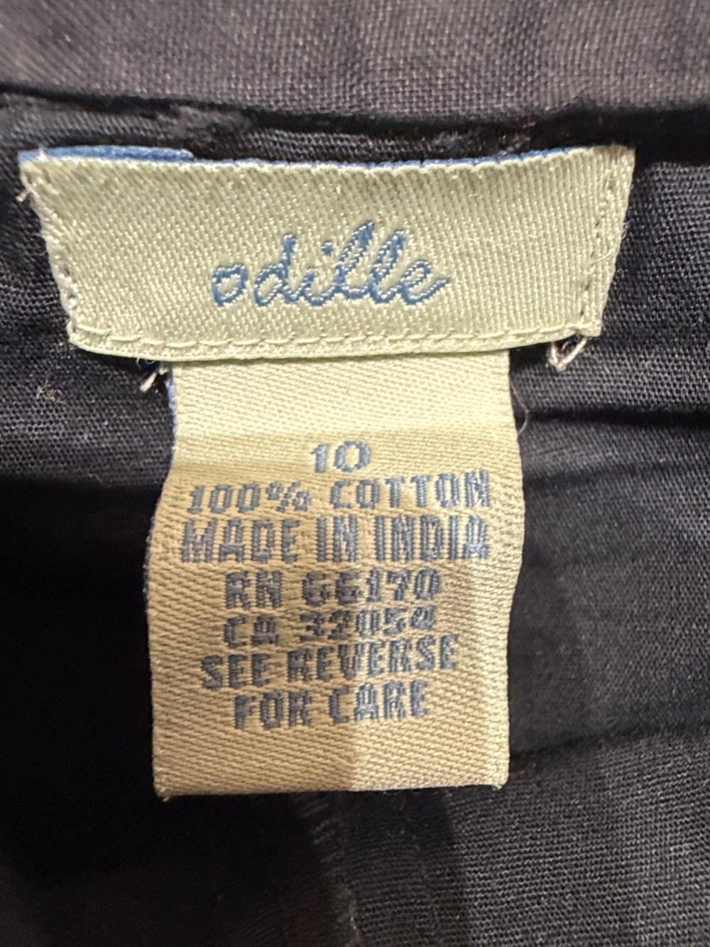 Odille Anthropologie  Skirt Black Layered Cotton Silk US 4 - Picture 4 of 8